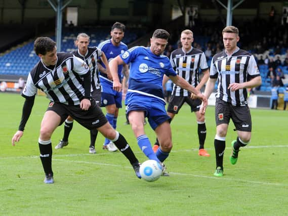 Scott Garner in action for Halifax.