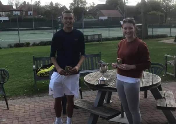 Will and Danielle Mason won the mixed doubles title.