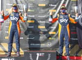 Mia and Euan on the podium. Photo: Jakob Ebrey