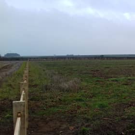 The new cemetery site.
