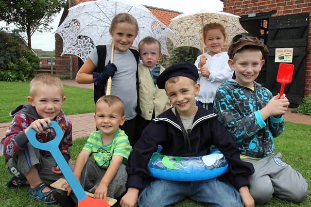 Beach-themed fun at the Church Farm Museum 10 years ago.
