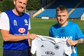 Craig Elliott with Fraser Preston.