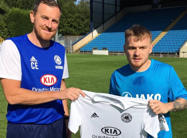 Craig Elliott with Fraser Preston.