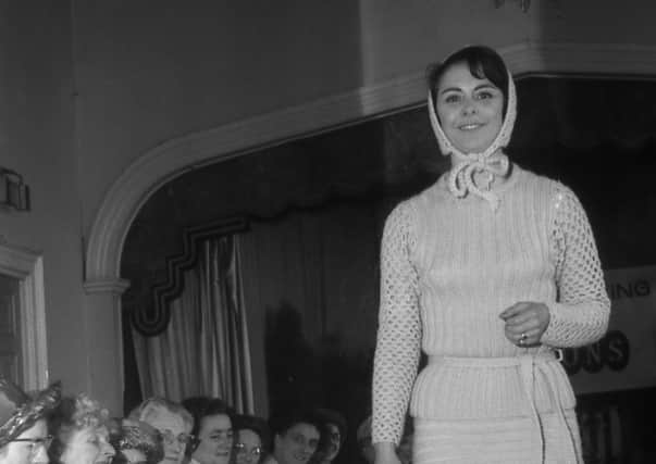 One of the models from the Mary Quant fashion show.