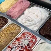 A sample selection of the gelato flavours on offer.