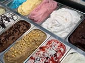 A sample selection of the gelato flavours on offer.
