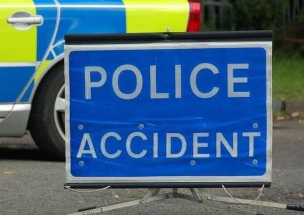 A lorry was leaking diesel after a two vehicle collision on the A17.