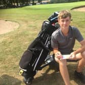 Callum Bruce who has won the Elsham Golf Club Championship at the age of 17.
