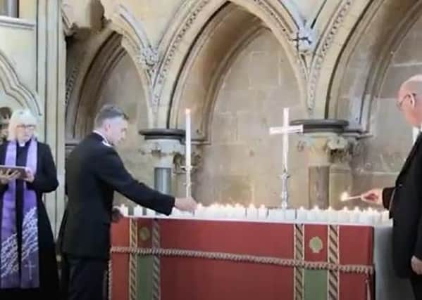 Chief Constable Bill Skelly at the NPMD service in Lincoln Cathedral