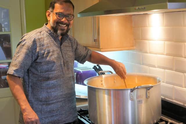 Sree is in charge of the main curry dish
