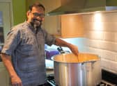 Sree is in charge of the main curry dish