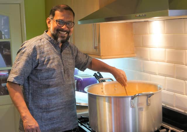 Sree is in charge of the main curry dish