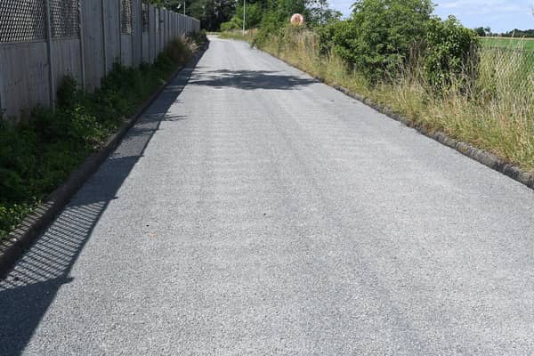 Pointon Sports field entrance, new tarmac. EMN-200928-191056001