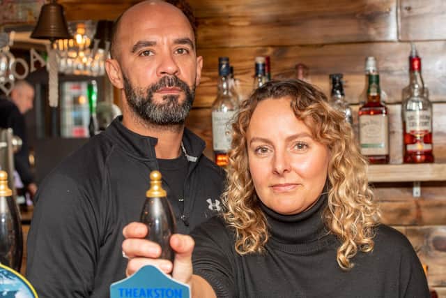 Marlon and Gemma Jones at the Boar's Head earlier this year.