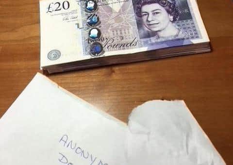 The £1,000 mystery donation. EMN-200928-183610001