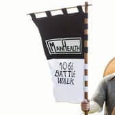 Saxon re-enactor Lewis Kirkbride is passing through our area this week on his march for men's mental health awareness. EMN-200929-122050001