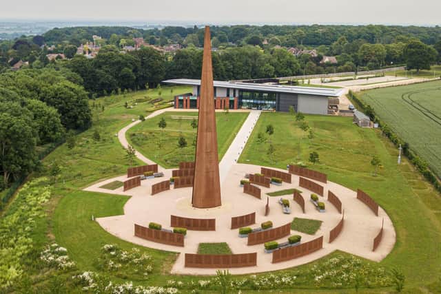 An aerial view of the International Bomber Command Centre and memorial, now in jeopardy due to the impact of Covid restrictions. EMN-200929-173924001