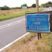 The scene of a fatal crash two years ago. Lincolnshire County Council is considering lowering the speed limit on the A15 past Leasingham. EMN-200929-175248001