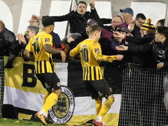 Supporters are not allowed into Boston United games at present. Photo: Eric Brown