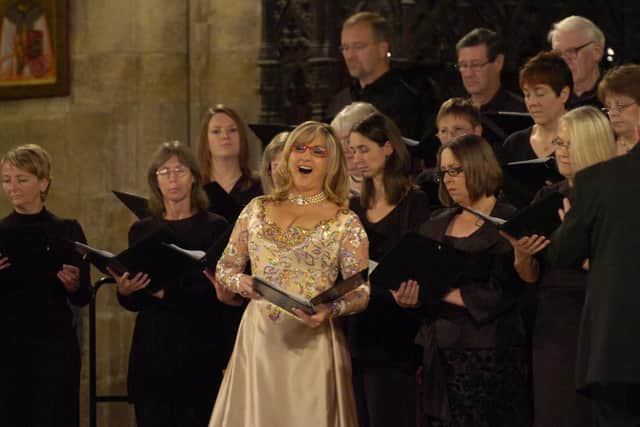 Lesley Garrett performing at Boston Stump in 2010, in aid of St Botolph's Church Restoration and Development Appeal.
