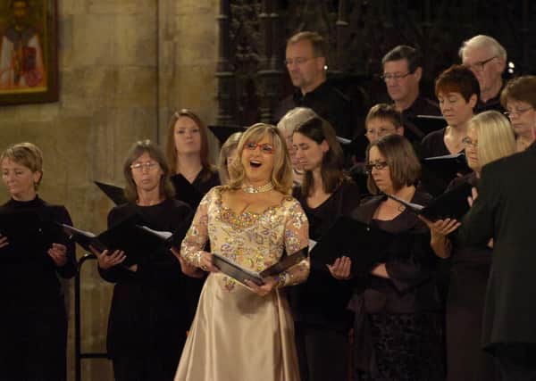 Lesley Garrett performing at Boston Stump in 2010, in aid of St Botolph's Church Restoration and Development Appeal.