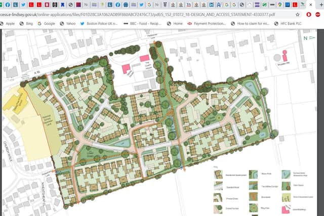 The layout of the housing plan