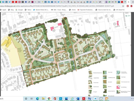 The layout of the housing plan