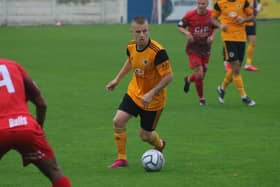Hawkridge on the ball against Mansfield. Photo: Oliver Atkin