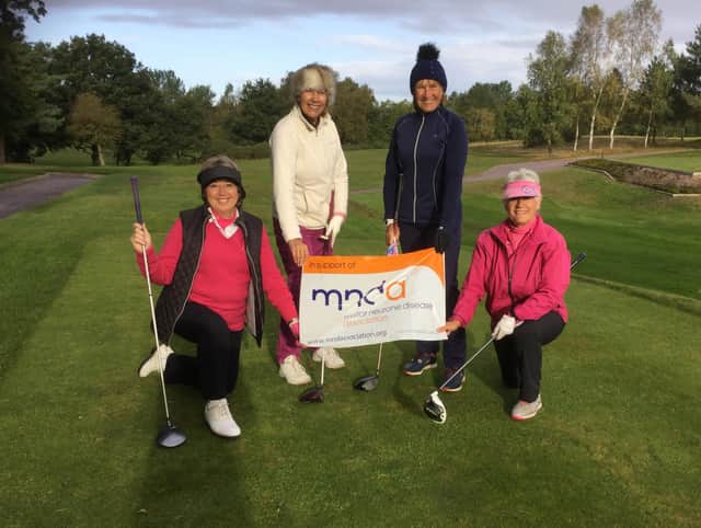 Market Rasen ladies team comprising of Linda Reeve, Sheilah Mitchell ,Carol Boardman,and Helen Grinham.