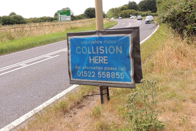 The scene of a fatal crash two years ago. Lincolnshire County Council is considering lowering the speed limit on the A15 past Leasingham. EMN-200929-175248001