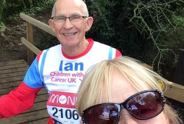 Ian and Carol Starbuck did their London Marathon in Leasingham. EMN-200510-180652001