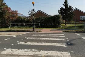 The road crossing outside Mablethorpe Primary Academy.