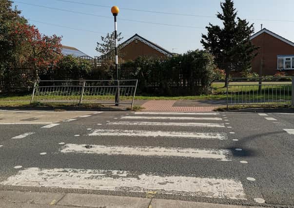 The road crossing outside Mablethorpe Primary Academy.