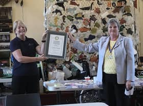 Entertaining Activities received their Rotary 'Community Champion' award last week.
