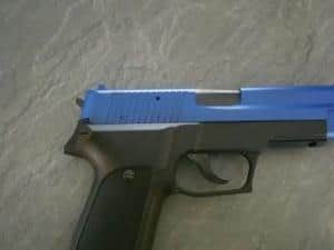 A firearm handed in to police