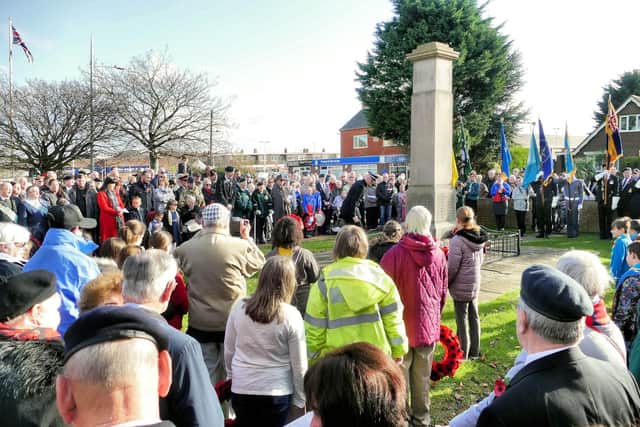 Large crowds gathered at the Mablethorpe War Memorial last November. (Photo: Mablethorpe Photo Album)