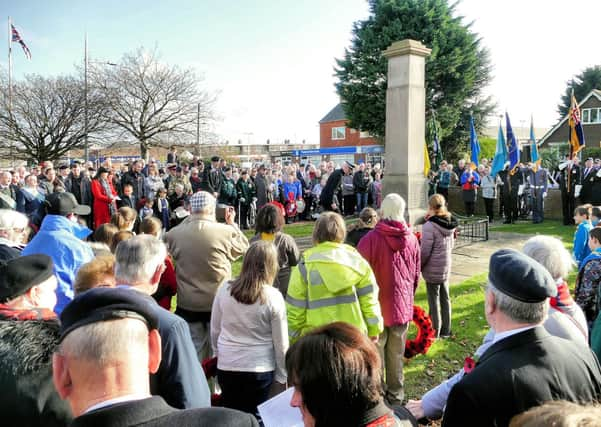 Large crowds gathered at the Mablethorpe War Memorial last November. (Photo: Mablethorpe Photo Album)