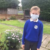 Kieron Meade has been told he cannot wear a mask in school.