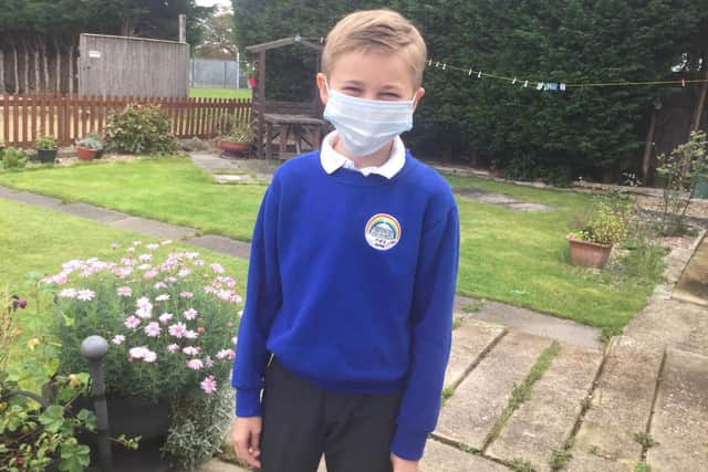 Kieron Meade has been told he cannot wear a mask in school.