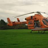 Peter Bradshaw shared this image of the Lincs and Notts Air Ambulance at the scene. EMN-201014-124531001