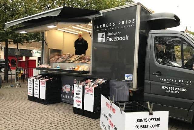 Sleaford farmers market.