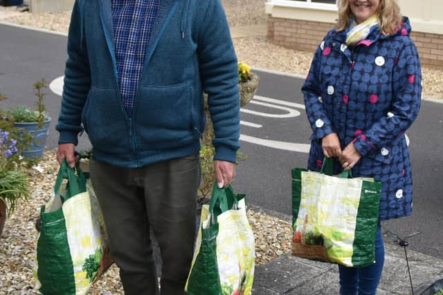 Steve and Elaine, two of the Brookenby Community Group volunteers