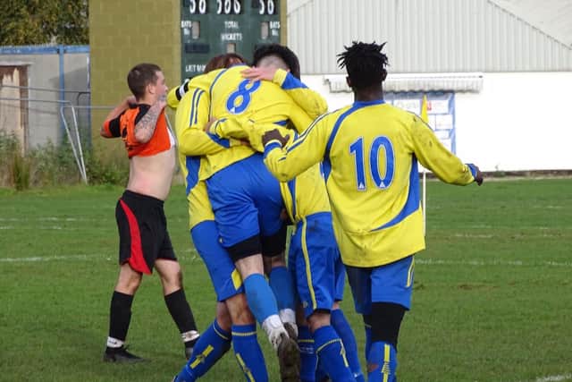 Town celebrate.