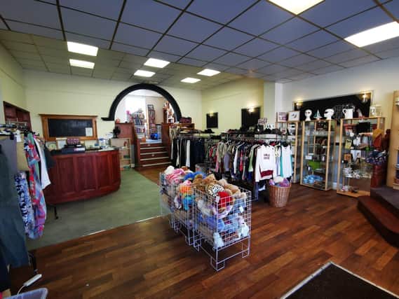 Inside the new Butterfly Hospice charity shop in Skegness.