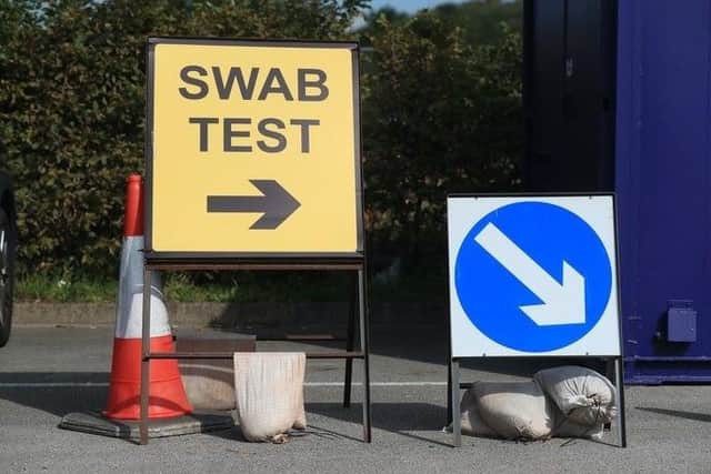 A test and trace site.