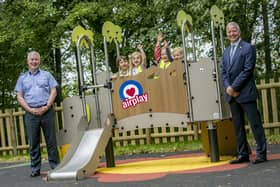 A new childrens play area is opened at West Avenue, RAF Cranwell. The AirPlay area is sponsored by the RAF Association and is for the benefit of all children at RAFC Cranwell.

Photo by: Gordon Elias

For further information contact RAFC Cranwell  Photographic Section

Photographic Section
RAFC Cranwell
SLEAFORD
Lincolnshire
NG34 8HB
Tel: 01400 266598 EMN-201029-135149001