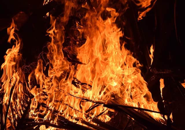 Stock image of a fire.