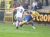 Jordan Thewlis nets against Southport last season.