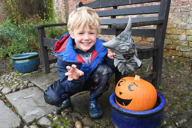 Liam Shield, 5, of Lincoln, was pretty scary too. He went along with his nan, Denise Tinkler of Alford.