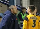 Elliott in discussion with Scott Duxbury. Photo: Oliver Atkin